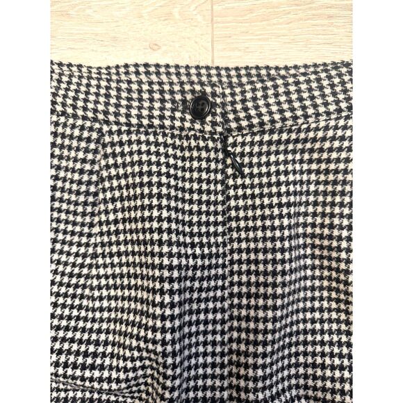 Vtg 80's Union Made Wool Power Suit Set Womens Size 6 Houndstooth preppy peplum - Picture 11 of 16